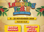 Lampung Fest 2025 Siap Digelar di PKOR Way Halim, Usung Konsep Panggung Kolaborasi Pariwisata dan Ekonomi Kreatif
