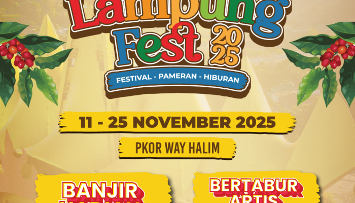 Lampung Fest 2025 Siap Digelar di PKOR Way Halim, Usung Konsep Panggung Kolaborasi Pariwisata dan Ekonomi Kreatif